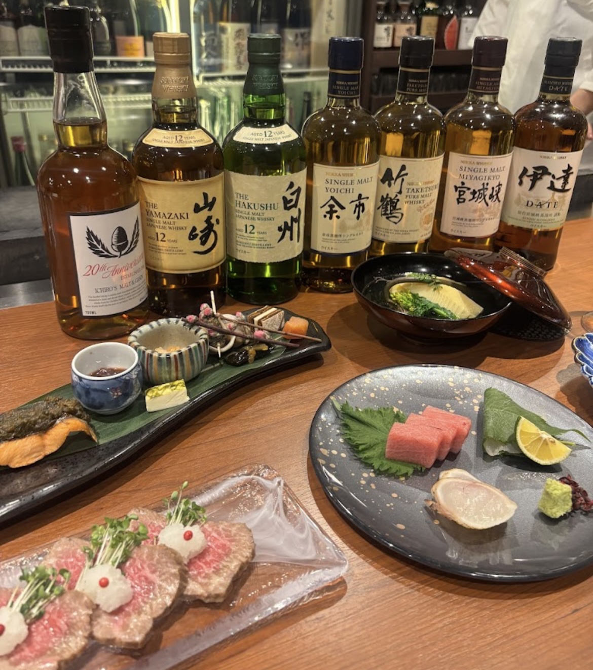 押上の和食空間で、特別な夜を演出。臨場感あふれるカウンター席で極上の和食コースを堪能。