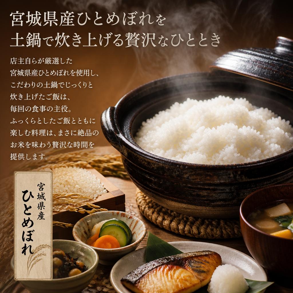 土鍋で炊き上げる絶品ご飯