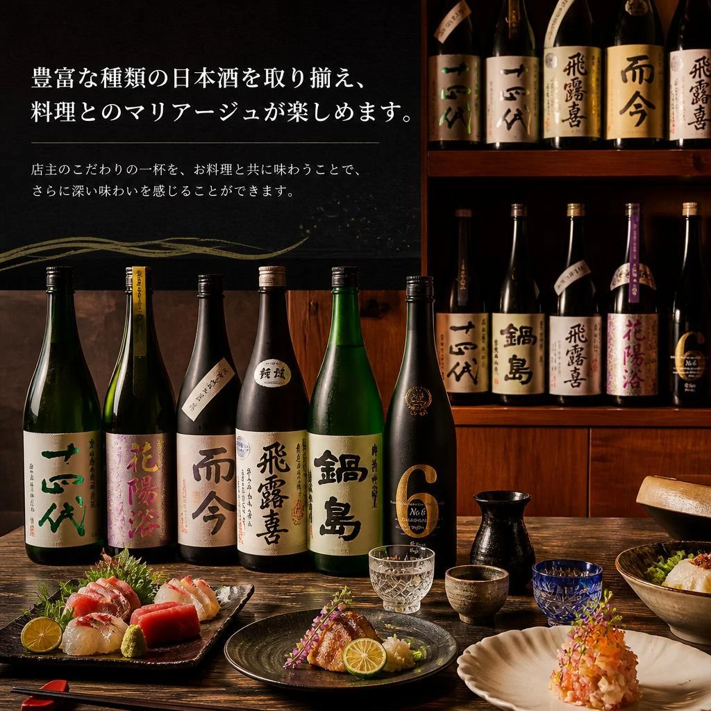 日本酒との絶妙なペアリング