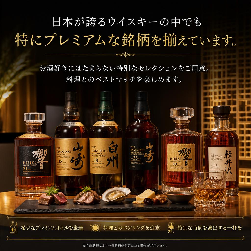 2. 厳選されたジャパニーズウイスキー