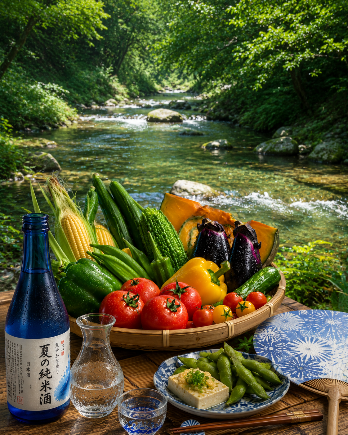 押上エリアで味わう、夏の味覚と贅沢な日本酒のマリアージュ