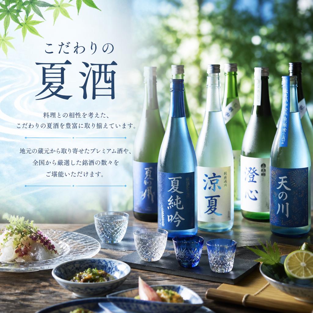 特別に厳選された夏酒