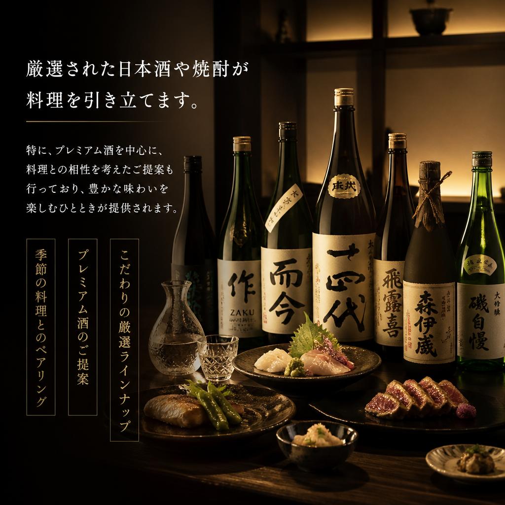 お酒との絶妙なマリアージュ