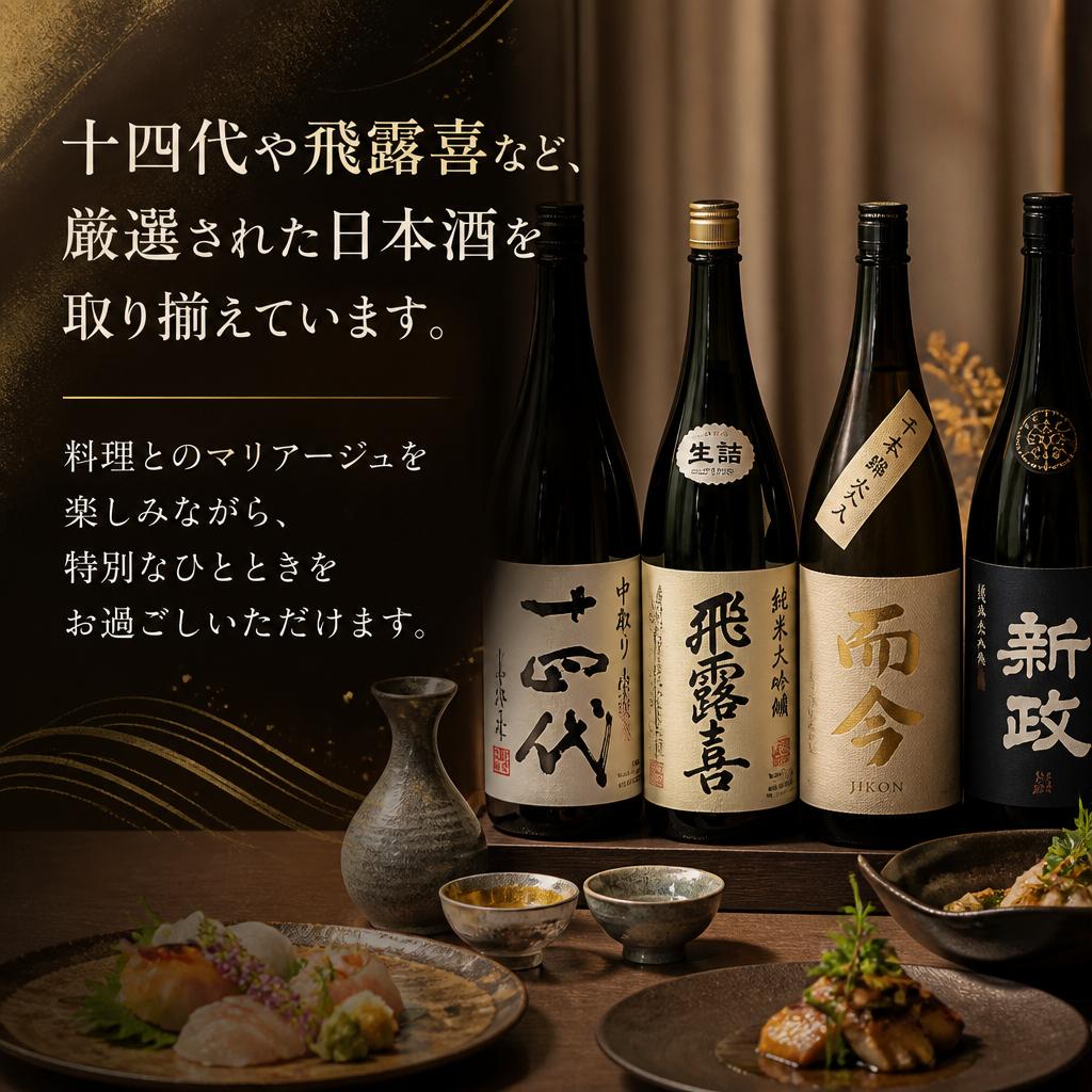 三、厳選された日本酒の数々