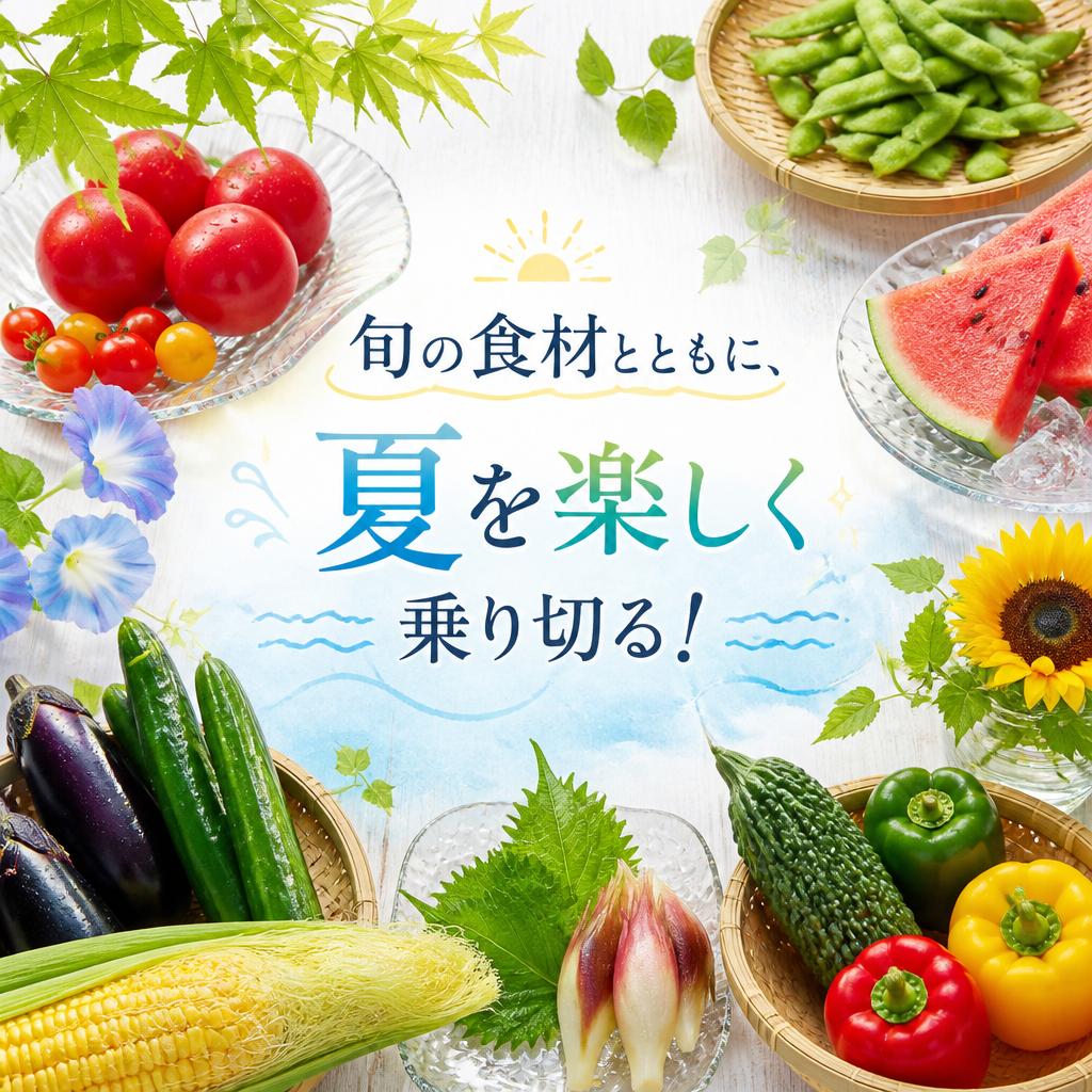 旬の食材とともに、夏を楽しく乗り切る！