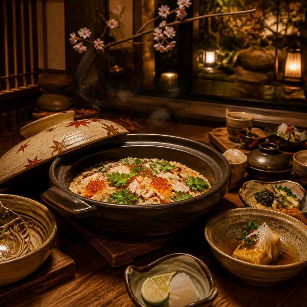 隠れ家レストランで味わう極上の四季土鍋料理