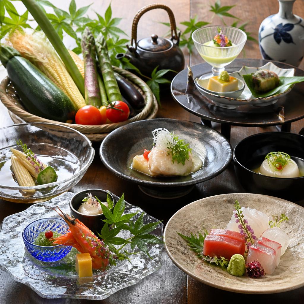 素材にこだわった高級和食