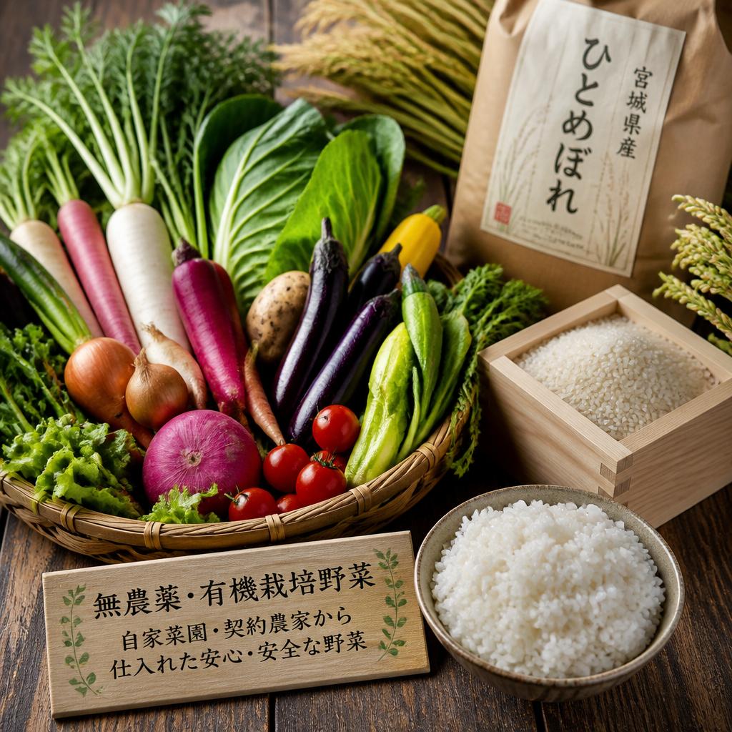 こだわりの食材と調理法