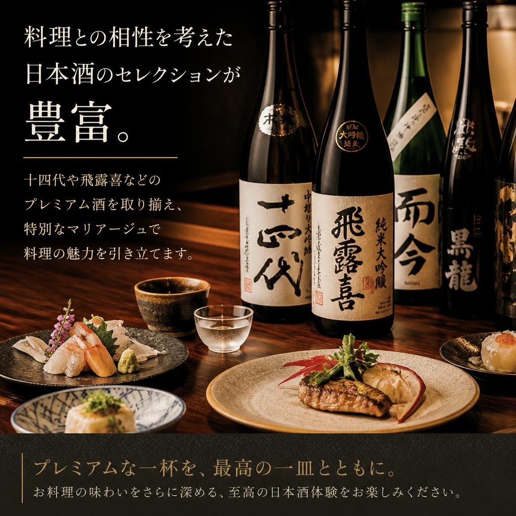 日本酒と料理の絶妙なペアリング