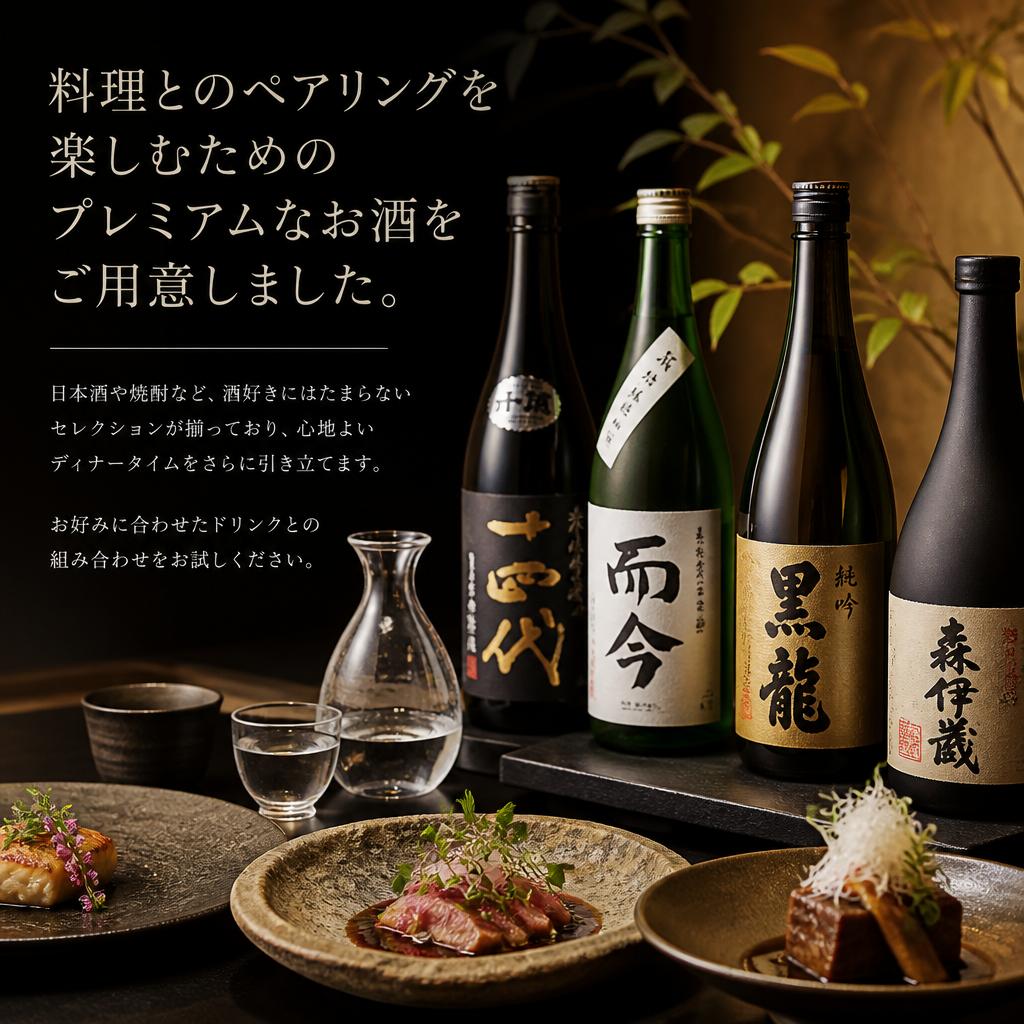 豊富なドリンクセレクション