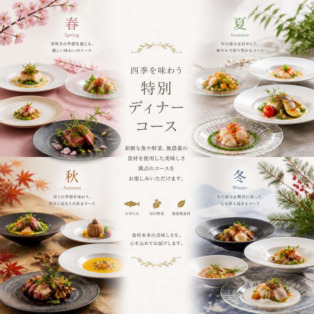 特別なディナーコースのご紹介