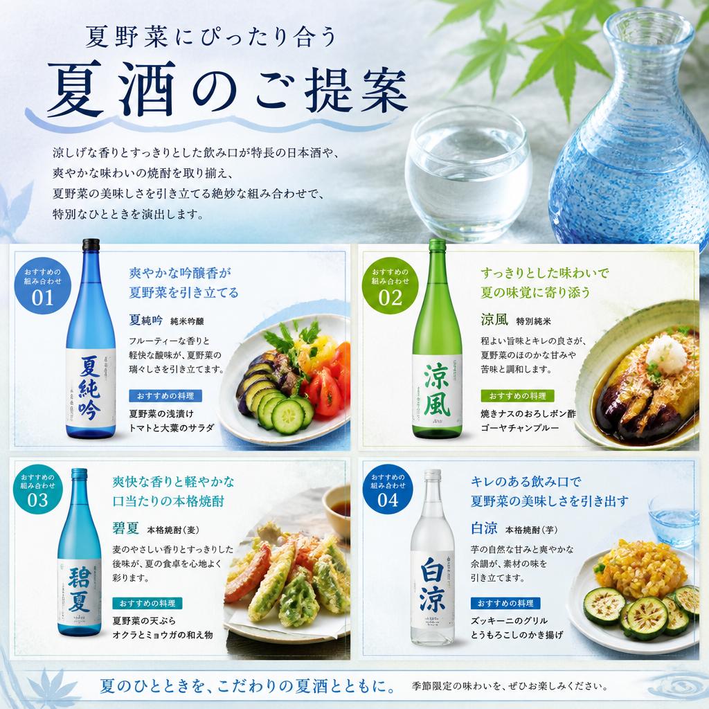 夏酒とのマリアージュ