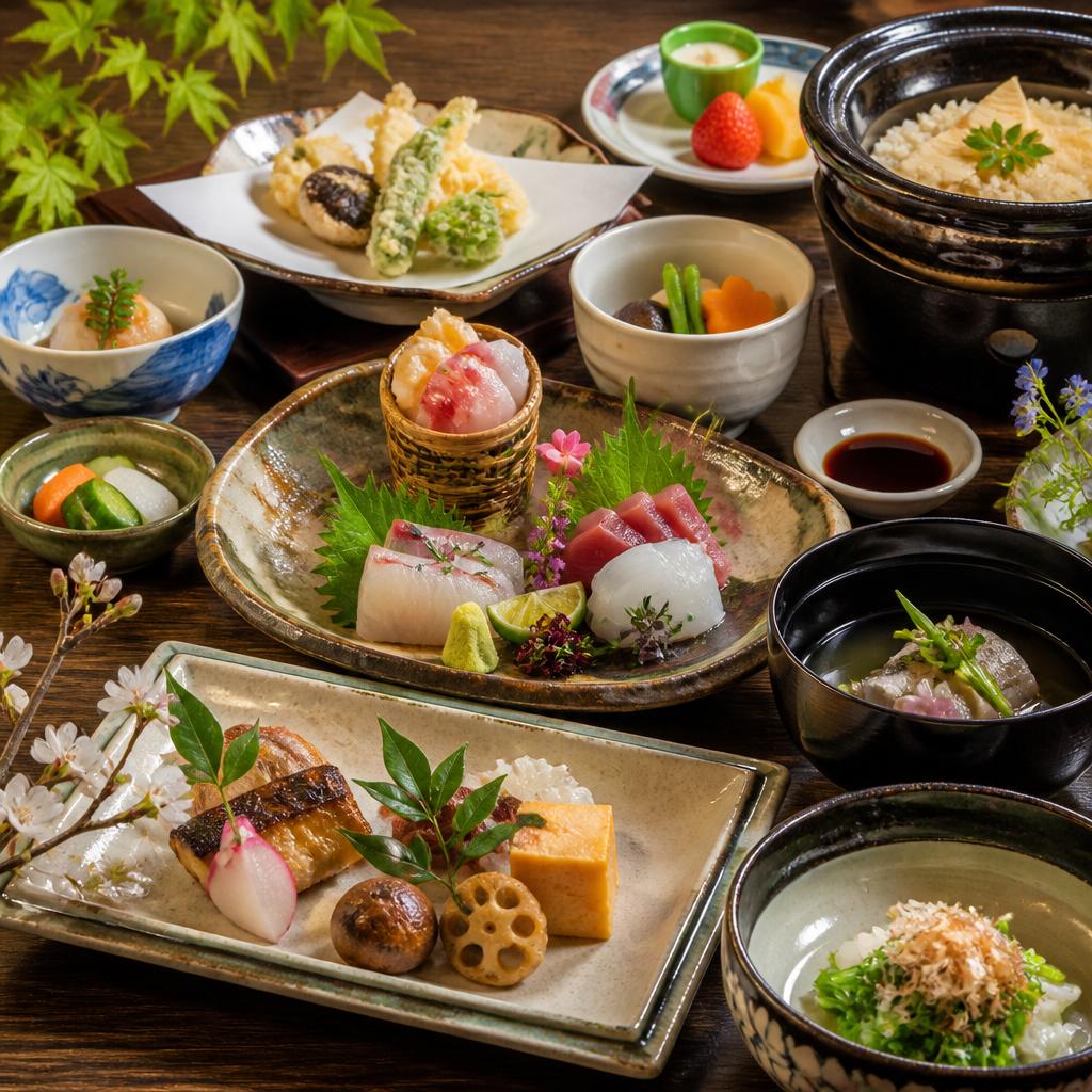 旬の食材を使用した本格和食