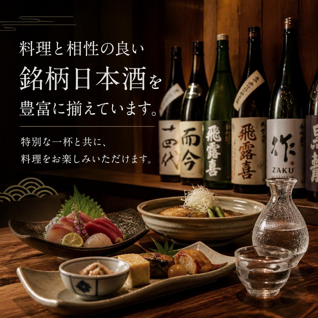 銘柄日本酒との組み合わせ