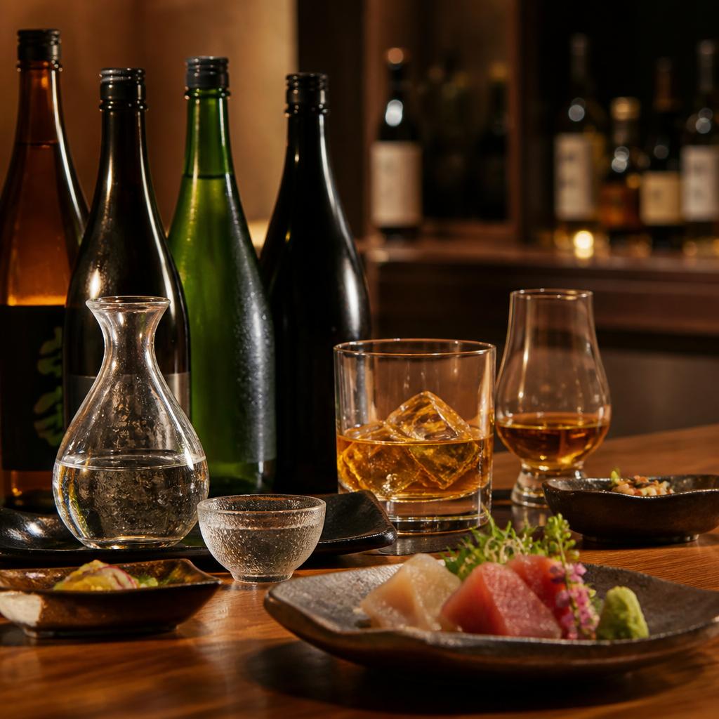 豊富な銘酒とのペアリング