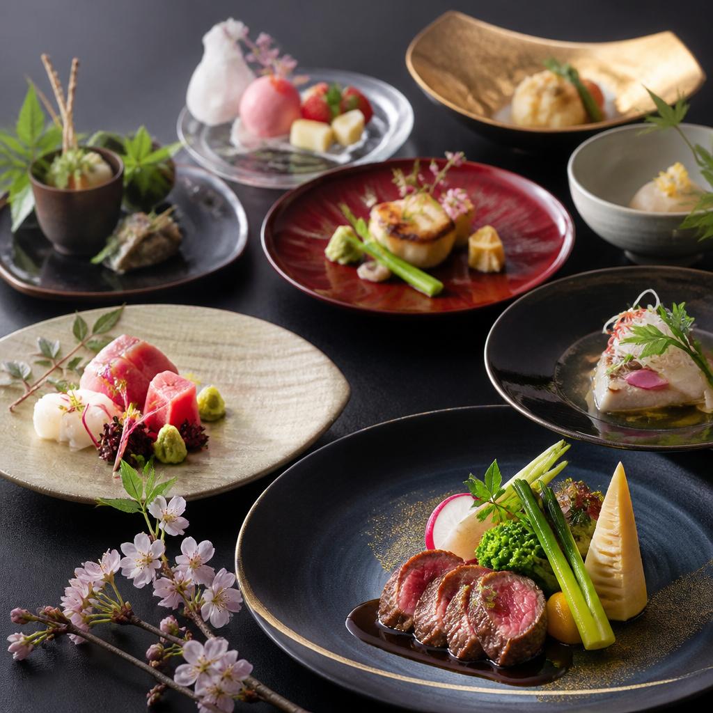 2. 季節を感じる和食コース
